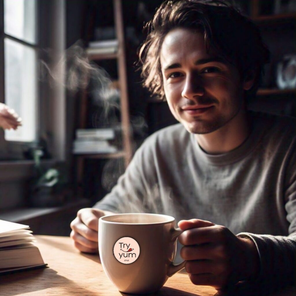 Shilajit coffee in cup