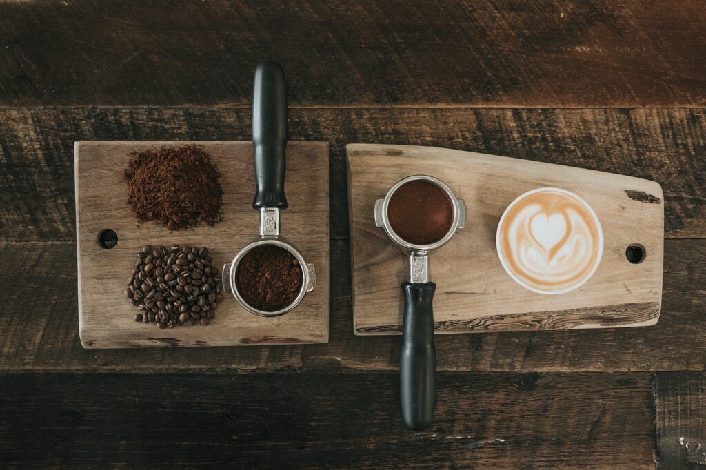 Ashwagandha coffee in cup